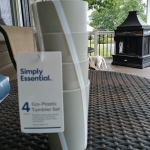4 Piece Eco-plastic Tumbler set
